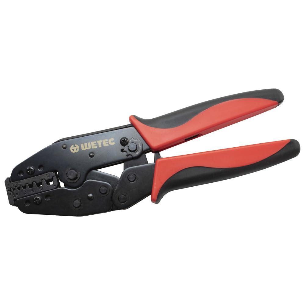 Wetec - Crimpadora para Terminales Aislados y Punteras Huecas según DIN 46228, 0,5-16,0 mm2