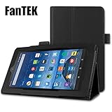 FanTEK Case For Fire 7 2015 - PU Leather Multi-Angle Stand Magnetic Cover for Amazon New Fire 5th Generation 7