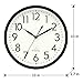 DreamSky 10 Inches Wall Clocks Battery Operated - Silent Non-Ticking Quartz Wall Clock for Kitchen/Home Decor/Office/School/Indoor, 3D Numbers Display Easy to Read