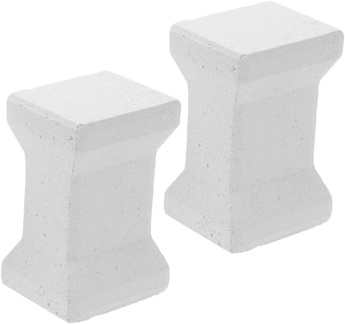 NUOBESTY 2pcs Kiln Posts for Pottery Firing Support High Heat Resistant Ceramic Pillars Firing Tool for Artists and Ceramic Enthusiasts Stable and Reliable Structure