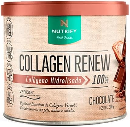 Nutrify - Collagen Renew Chocolate 300G - Colágeno Hidrolisado Ve...