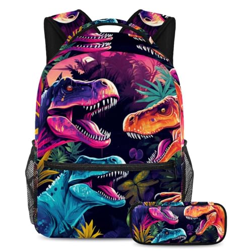 Grand cartable dinosaure anti-charge lourde pour ado