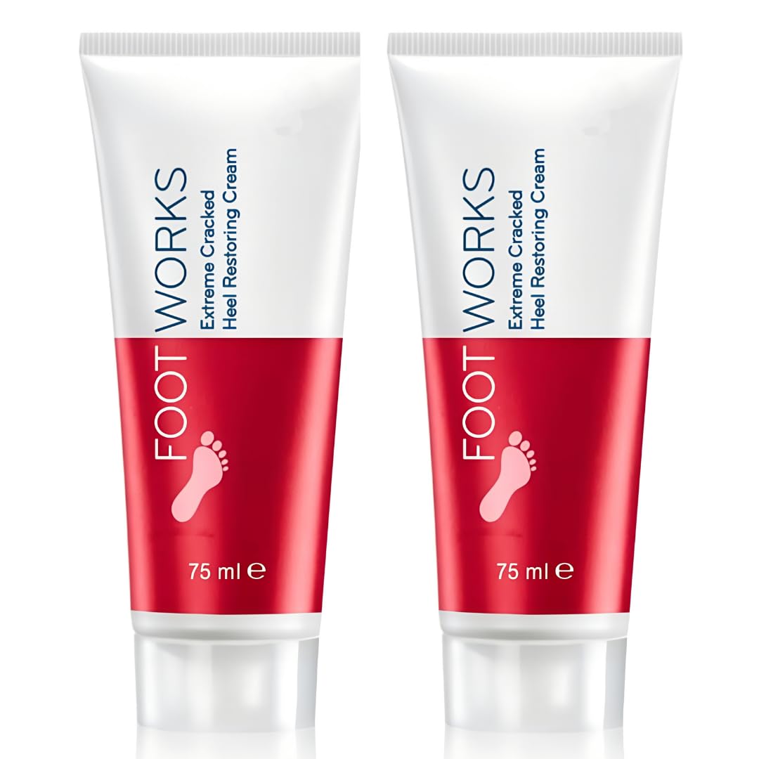 Cracked Heel Cream with Maximum Strength Formula, Foot Moisturizer Cream 2.5 oz Tubes (2 Pack)
