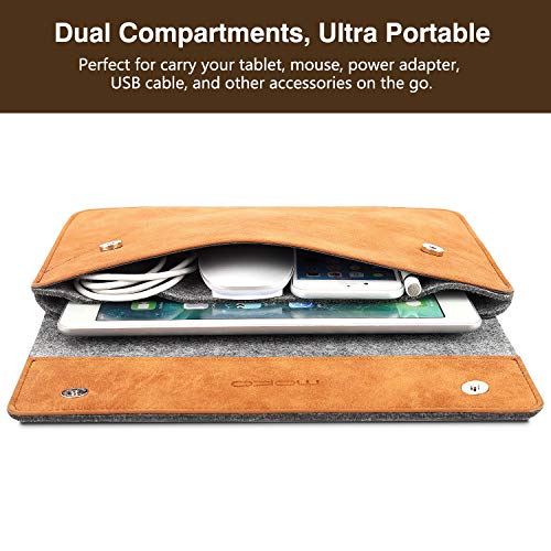 MoKo-11-Pulgadas-Funda-de-Tableta-Compatible-con-iPad-Air-4a-109-iPad-8a-102-iPad-Pro-11-202120202018-iPad-7-102-iPad-Air-3-iPad-97-Surface-Go-2-Galaxy-Tab-105-Gris-Marron