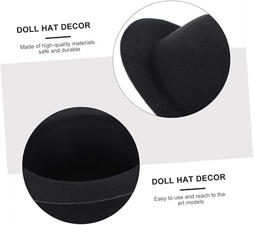 Miniatura 5 de MERRYHAPY Sombreros de muñeca de muñeco de nieve de bricolaje, 6 piezas de sombrero pequeño, accesorios para mascotas, muñecas en miniatura,