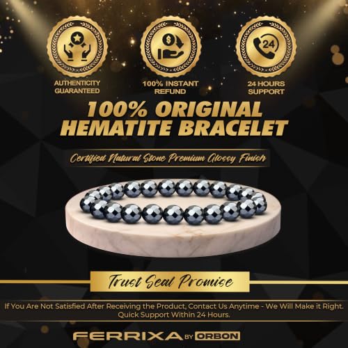 Image of ORBON Certified Natural Crystal Stone Bracelet for Men & Women | Powerful Gemstone Bracelet | Real Certified Stones with Authenticity Certificate & Activation Card