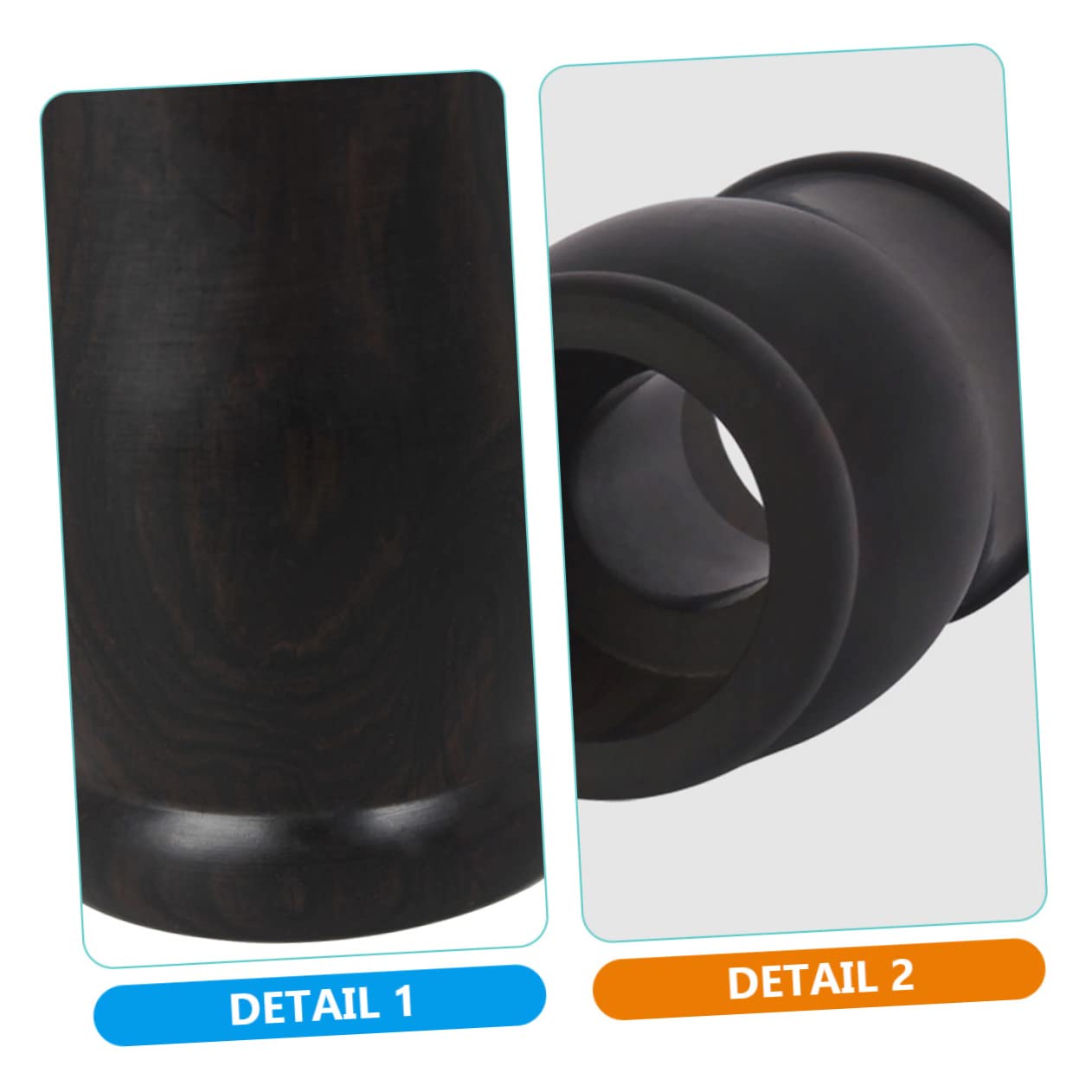 TOYANDONA Sección de Clarinete de Afinación Negro Ébano Tubo de Afinación para Clarinete de Instrumentos Musicales Afinador de Instrumentos de Viento