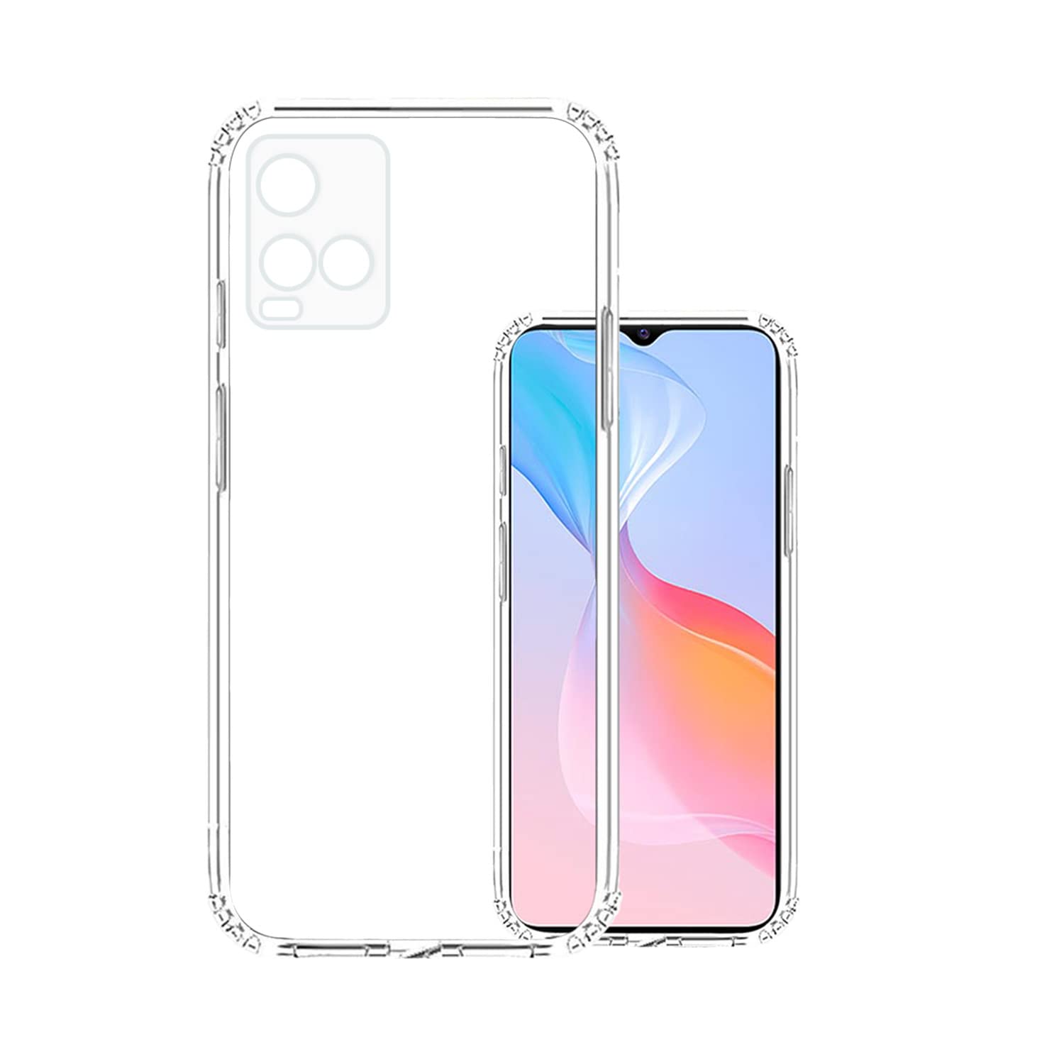 VIDO Transparent Back Case Cover for Vivo Y21A / Vivo Y21E (Soft & Flexible & Camera Protection Back Case) (B09RK96SG5) Amazon Price History, Amazon Price Tracker
