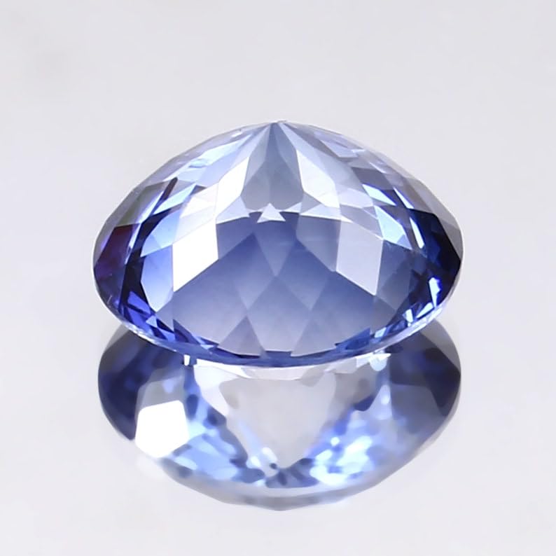 Pierre gemme saphir bleu pour bague et collier faits main créatifs - 5