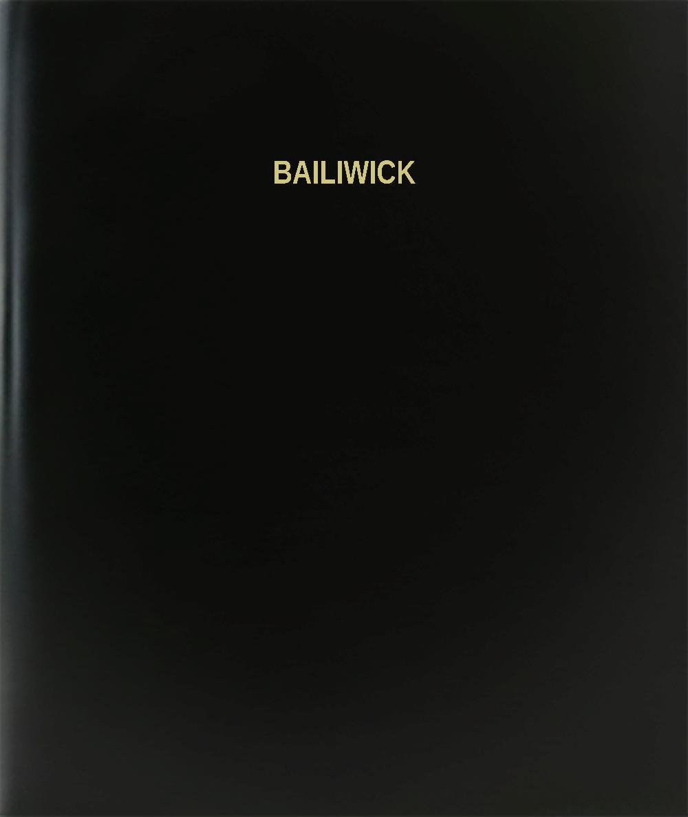 BookFactory Bailiwick Log Book/Journal/Logbook - 120 Page, 8.5"x11", Black Hardbound (XLog-120-7CS-A-L-Black(Bailiwick Log Book))