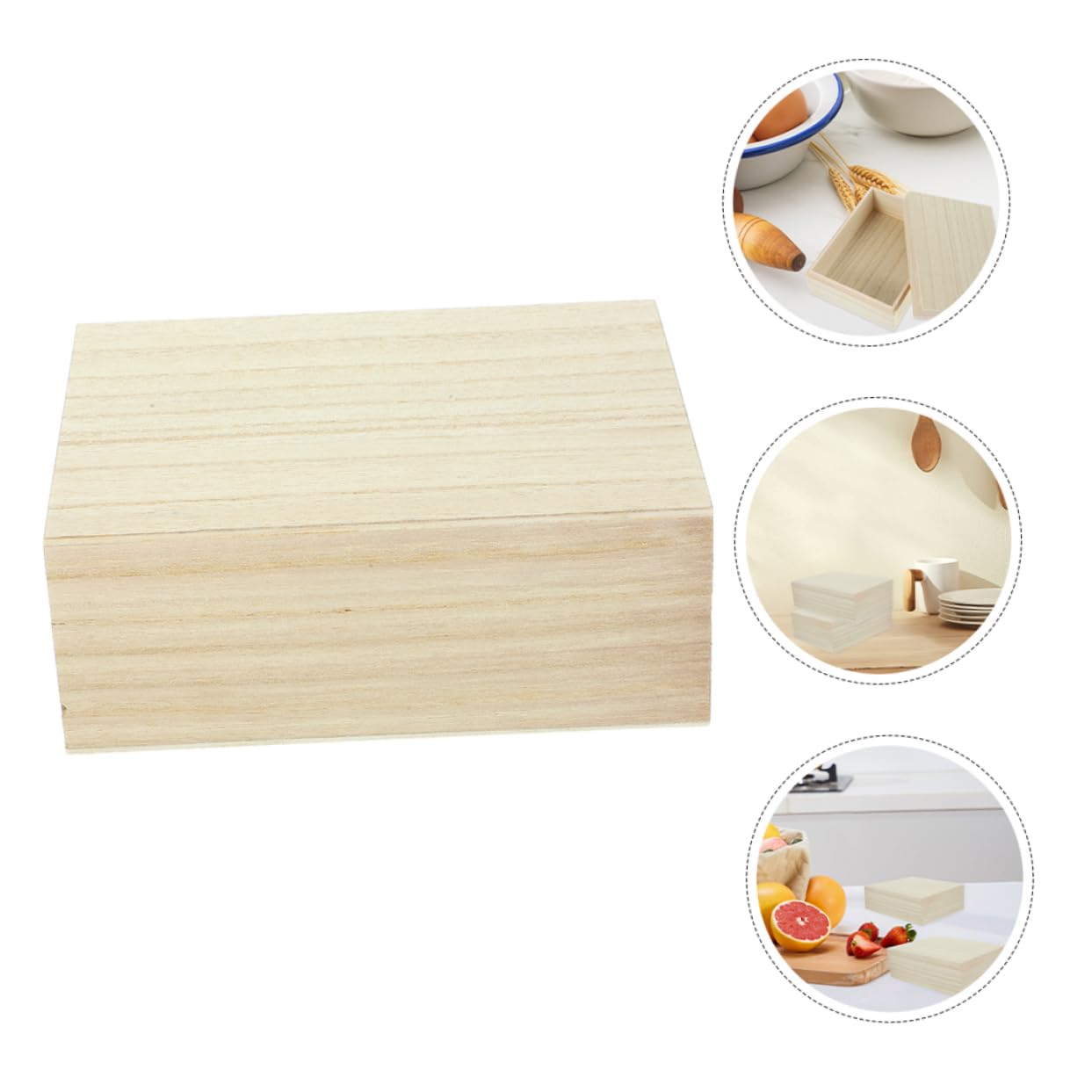 CONGARTENO Wood Recipe Storage Box Compact Card Holder Organizer for Kitchen Countertop Design for Easy Access for Recipe Organization and Culinary Masterpieces