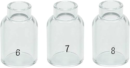 Miniatura 3 de RIVERWELD TIG Kit de cerámica con boquilla de alúmina de gas 53N58#4 53N59#5 53N60#6 53N61#7 53N61S #8 Fit PTA DB SR WP 9 17 18 20 25 26 Antorcha de