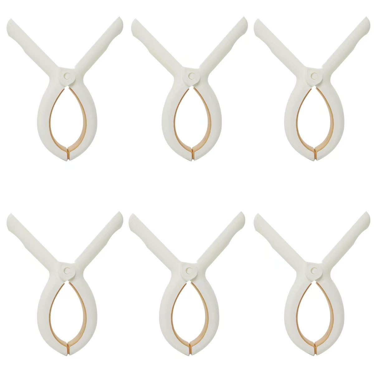 Axinost, 6 Towel Clamps for Beach Loungers Beach Lounger, Large Laundry Clips, Strong Beach Towel Clips