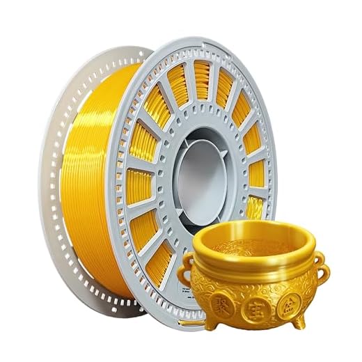 SHIMMERFIL Silk Gold PLA Filament 1.75mm, High Speed Metallic 3D Printer Filament, Glossy Smooth Finish, ±0.03mm Accuracy, No Clog Tangle Free AMS Friendly Plastic Spool, 1kg (2.2lbs)