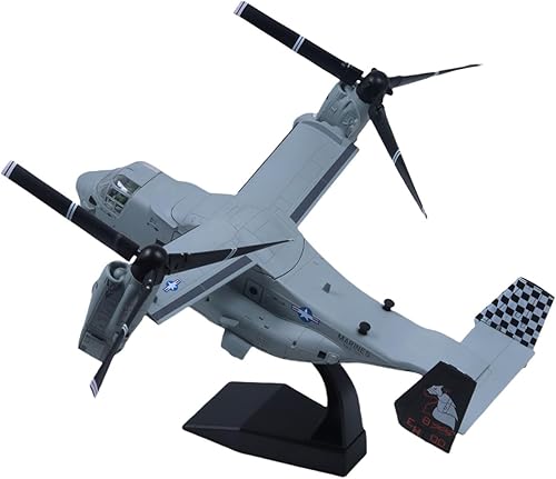 Miniatura 3 de V-22 Avión Osprey Metal Fighter Modelo Militar 172 Modelos de avión fundido a troquel