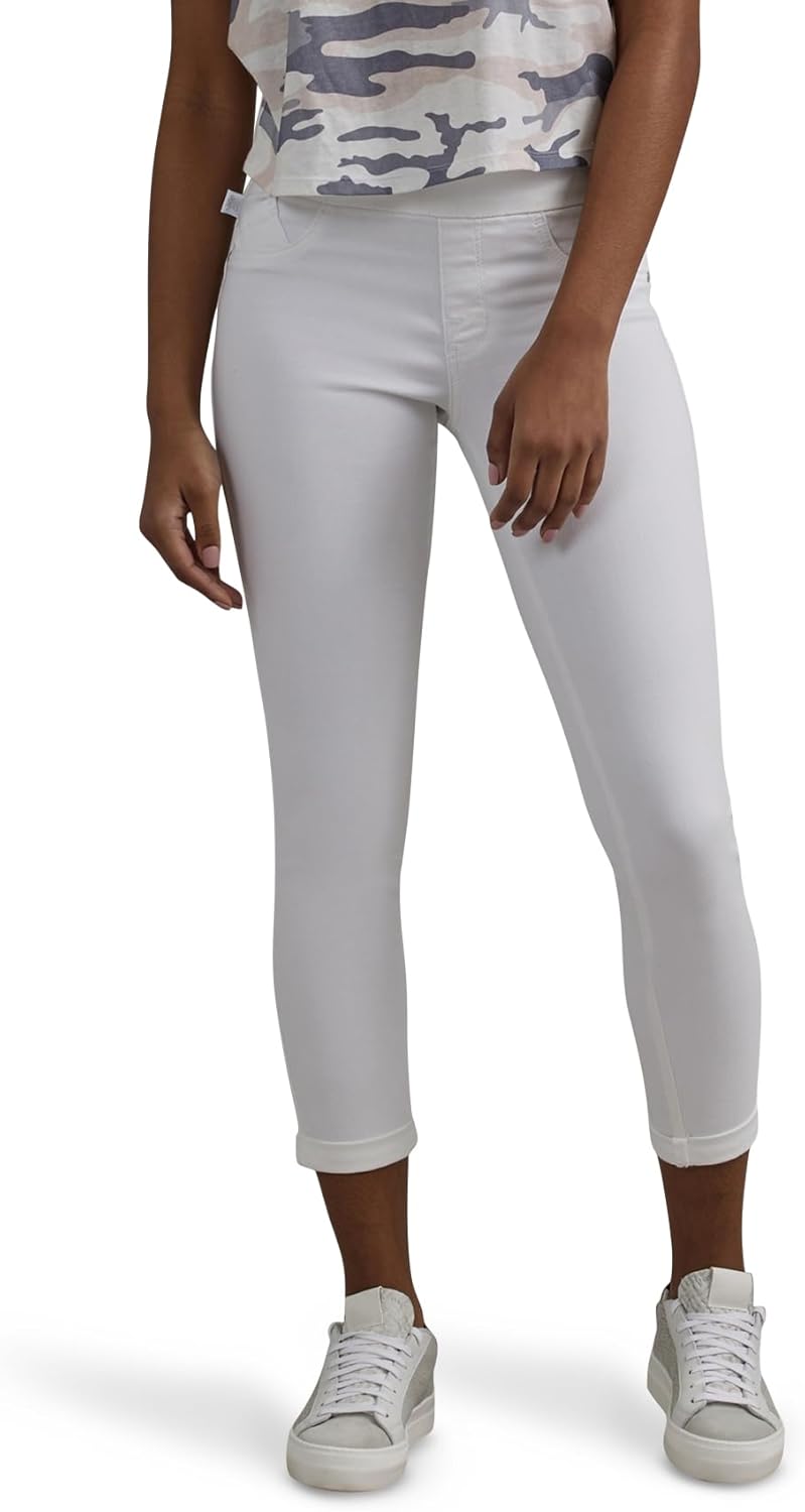 Rock & Republic Womens Denim Rx Fever Stretch Crop Capri Jeans, Antidote-White, 16 US