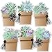 Carson Dellosa - Potted Succulents Colorful Cut-Outs, Classroom Décor, 36 Pieces (Schoolgirl Style)
