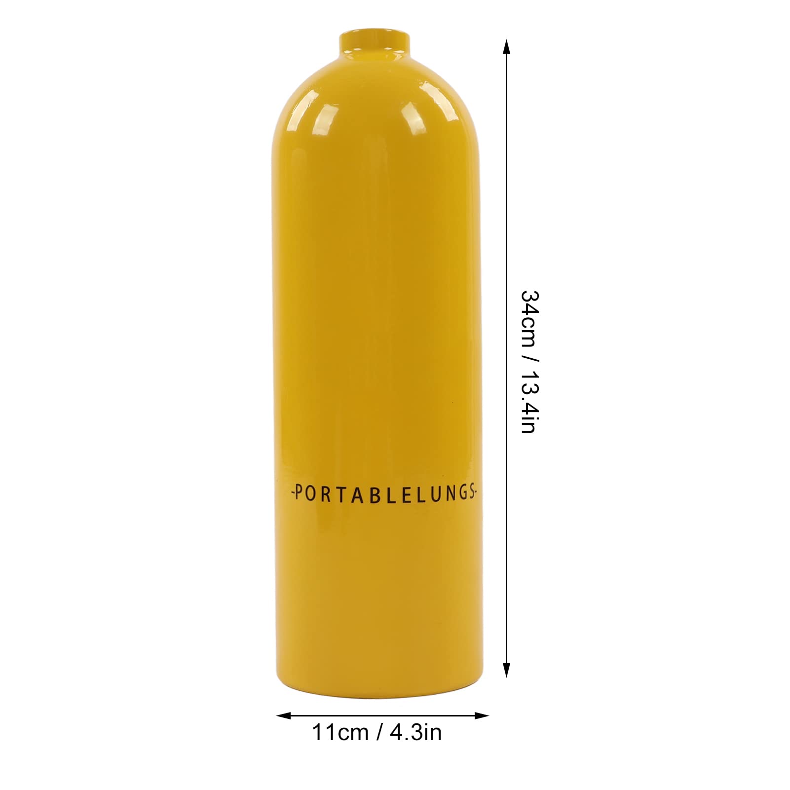 Pilipane ÉQuipement De PlongéE sous-Marine RéServoir Bouteille D'OxygèNe,Mini Bouteille De Plongee,2L X5000Plus PlongéE Cylindre D'OxygèNe Kit RéServoir pour La Respiration sous-Marine