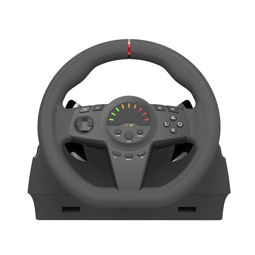 New World GT100V1BK Gaming Racing Wheel Steering Wheel For Xbox Series X & S/Xbox One/PS4/ PS3/SWITCH/PC 270-degree Newest Hall Sensor technology-image-47