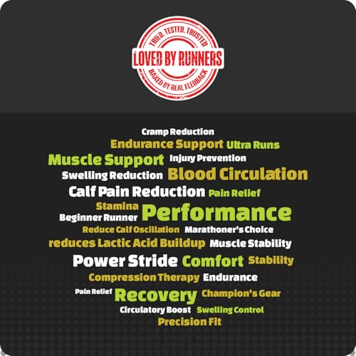 Image of Sorgen Sports Compression Calf Sleeves | 20-30 mm Hg | Ideal for Running, Cycling, Marathons, Athletics & Indoor Training | Helps Reduce Leg Cramps | Boosts Performance & Aids Recovery | Comfortable, Durable & Supportive