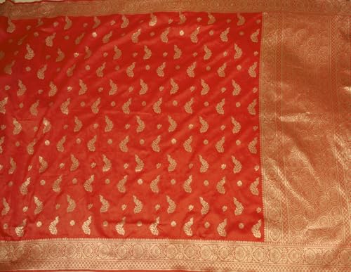 Image of Shasmi Women's Banarasi Saree Pure Kanjivaram Silk Saree Soft new ladies 2025 Design Wear Pattu Sarees Party Sari collections With Blouse Piece for Wedding sadi (PARI-188)