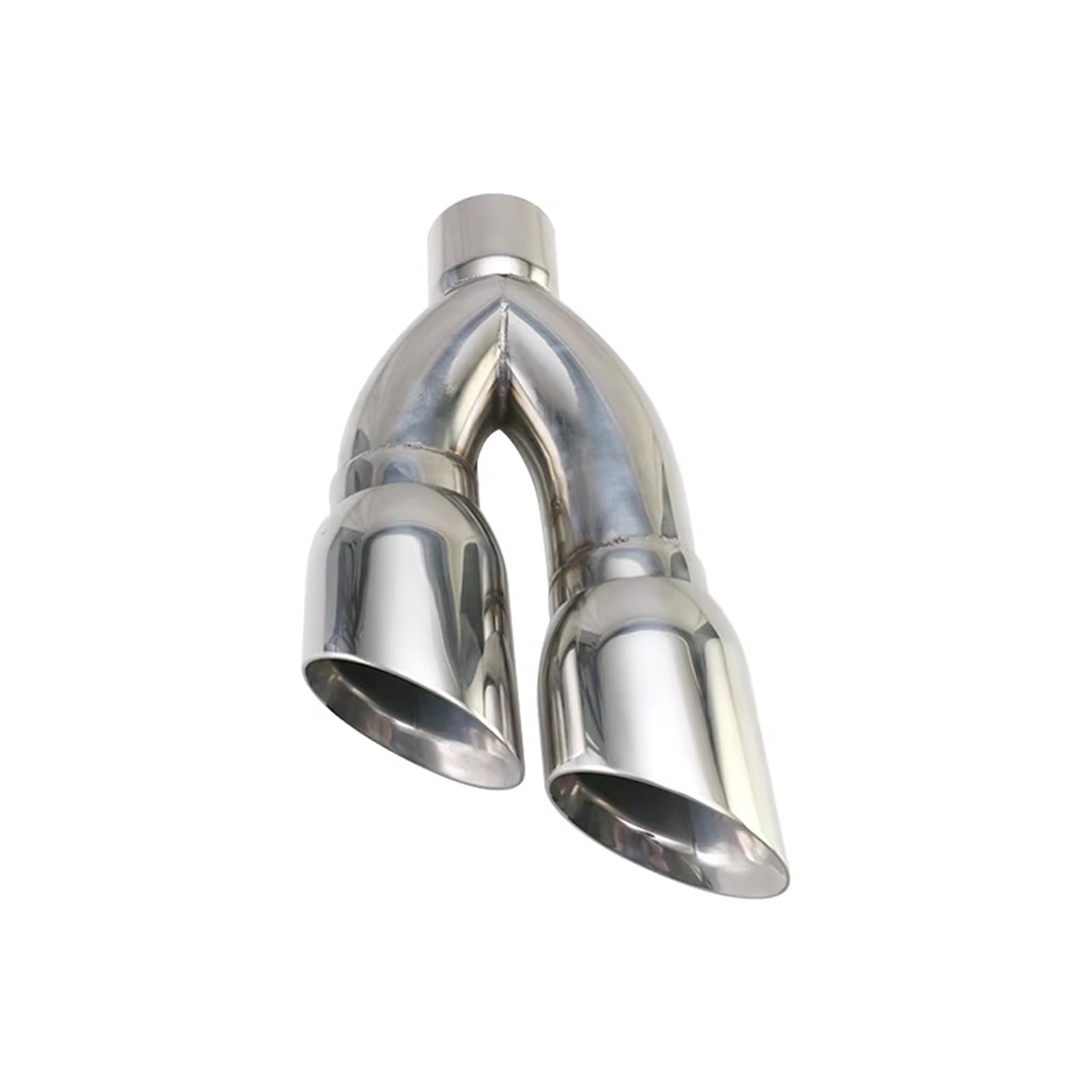 Tubo Punta Scarico Coda Auto Terminali Di Scarico Doppi In Acciaio Inossidabile Auto Interfaccia 80 Mm Uscita 102 Mm Terminale Di Scarico Per Auto