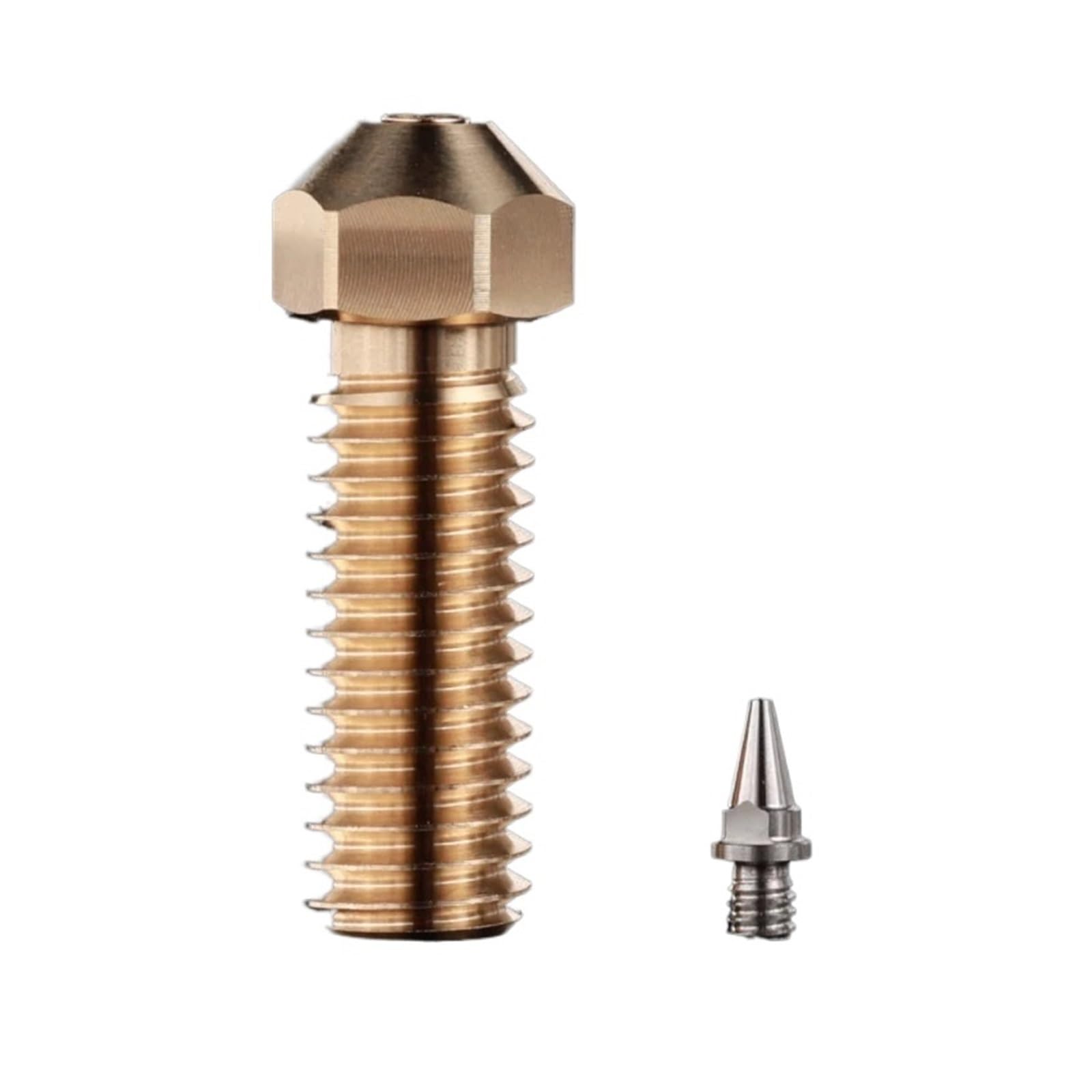 DEBLAN 1 Stück Edelstahl-Düsen für 3D-Drucker Hotend-Düsen-Drucker (Farbe: Set1, Größe: 0,4 mm)