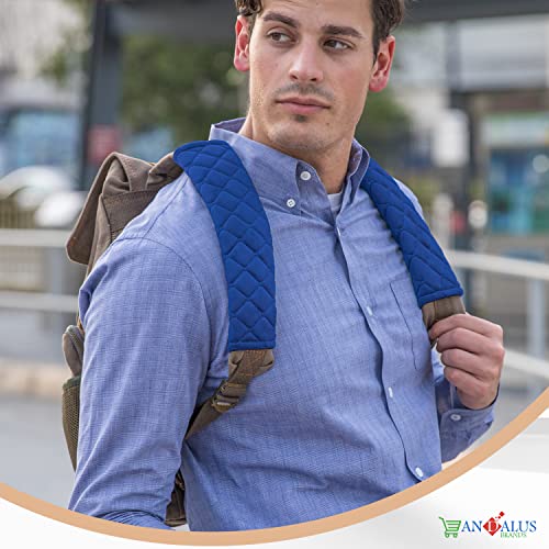 Andalus Seat Belt Covers For Adults, Car Seatbelt Cover, 2 Pack, Universal, Soft, Comfortable (Blue) #TOP5