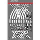 【Montaje】Yamaha XJ6 Motocicleta Llanta Rueda Calcomanías Pegatinas Para Yamaha XJ6 (Blanco)