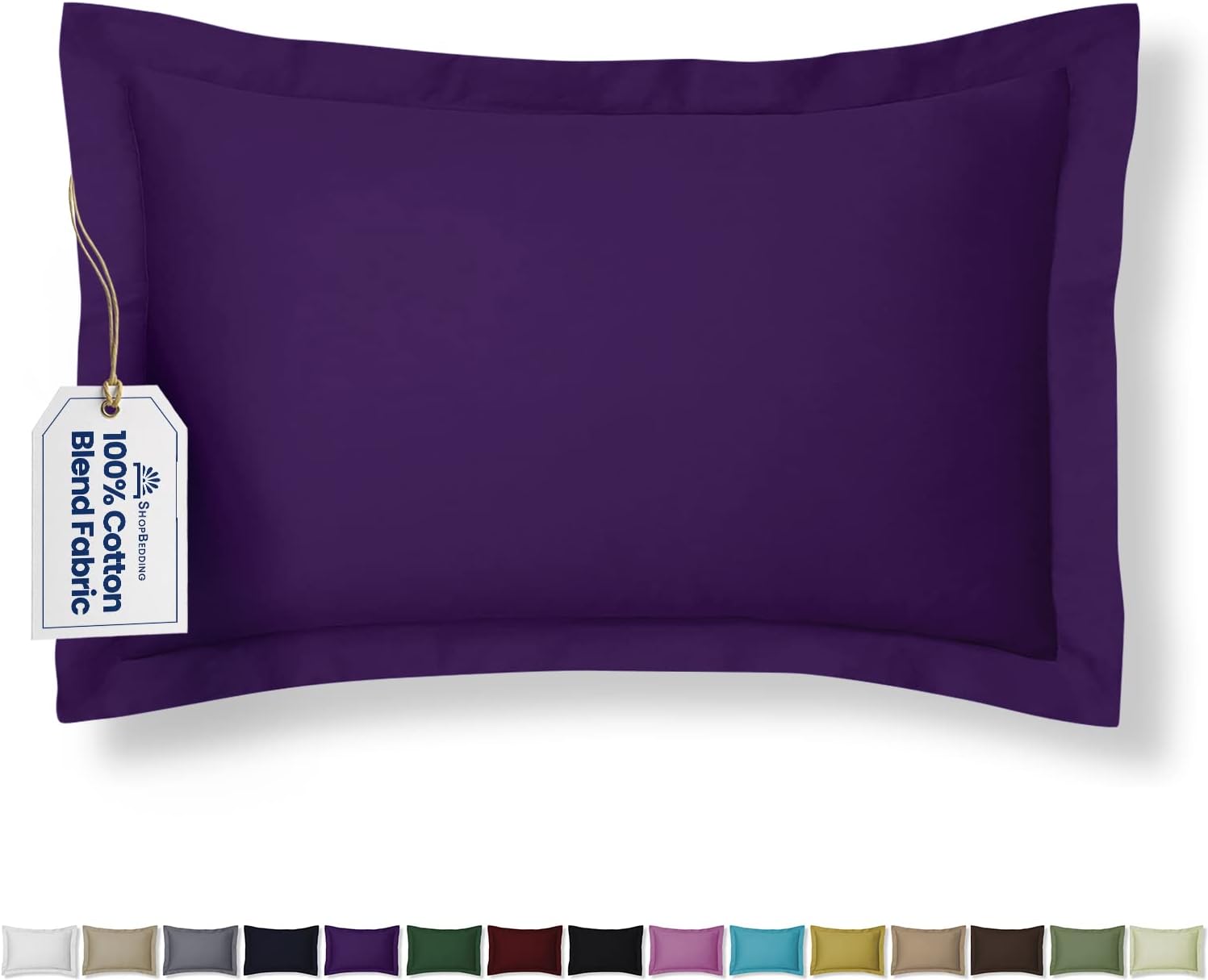 Purple Pillow Sham, Queen Size Pillow Sham Decorative Grape