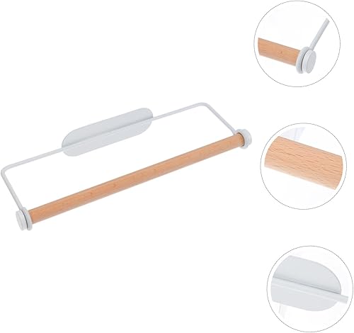 Miniatura 4 de DOITOOL 1 rollo de rollo de papel para colgar en pared, dispensador de toallas de papel, soporte de pared para toallas de papel, soportes de estante