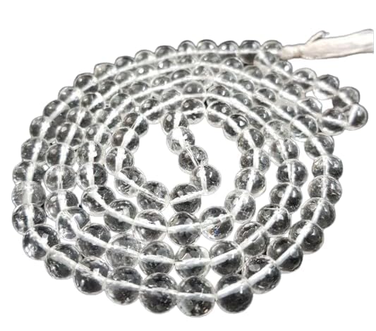 White Crystal Sphatik Mala Diamond Cut Original Certified Clear Quartz Mala 108 Bead Sfatik Ki Malaa Round Sphatik Diamond Cut Jaap Mala For Men & Women-image-31