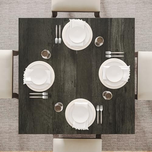 Tribesigns 80cm Square Dining Table for 4 – Sturdy Pedestal Base for Home Dining, Living Room & Kitchen in Grey - Image 8