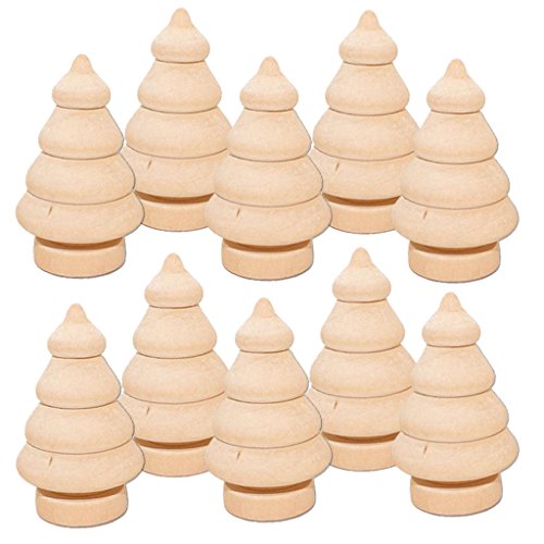 10x未完成の木製のペグの人形のボディ形状diyペイントの芸術の工芸品02木