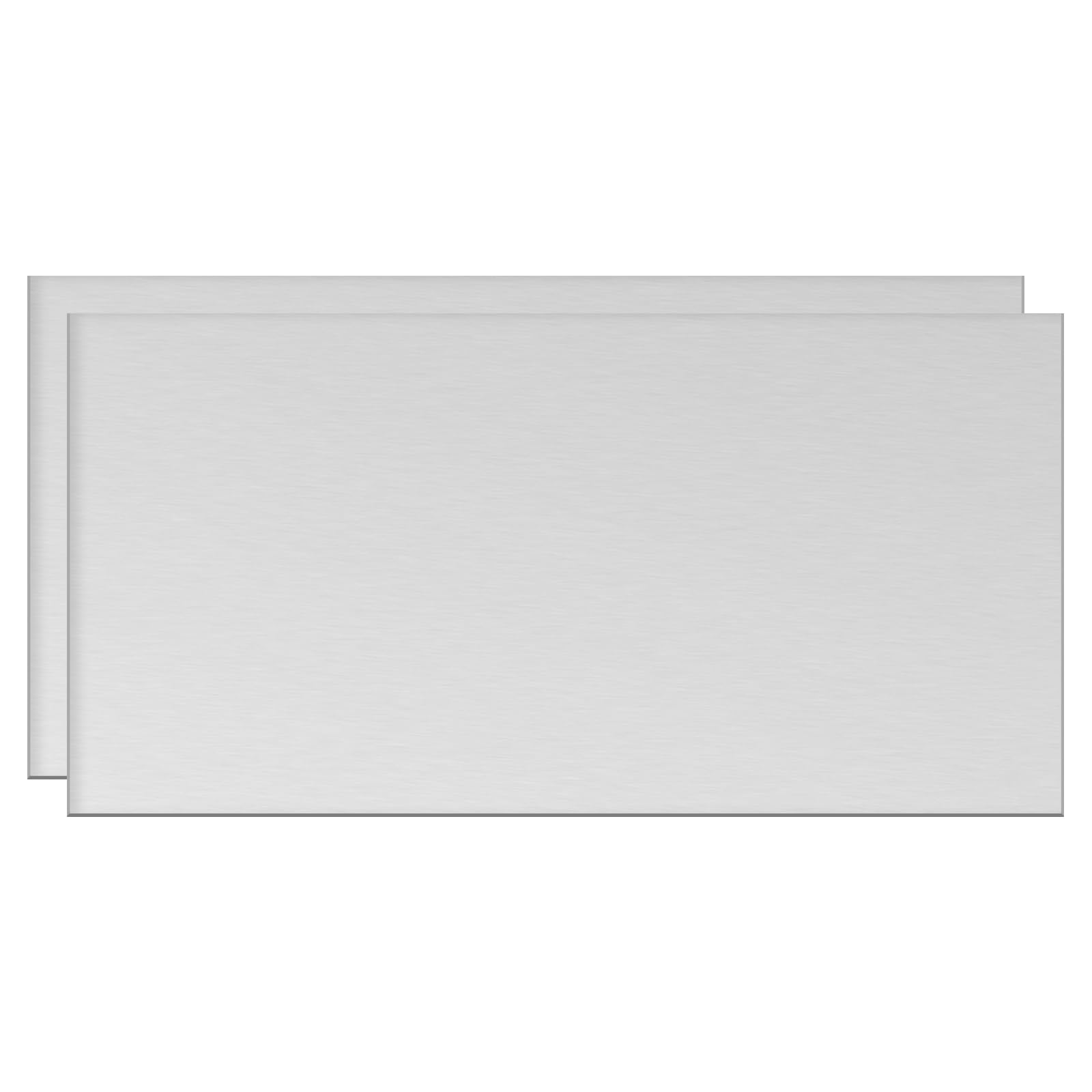 QUARKZMAN Lastra Di Alluminio, 2 Pezzi 300mm x 150mm x 5mm (0.2 Pollici) Spessore Lastra Quadrata 6061 Per Uso Industriale, Tono Argento