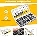 524PCS PC Screw Kit, Motherboard Standoffs & Screws for M.2 SSD, NVMe, HDD, PC Case Fan, Power Supply, Replacement Computer Screws Set for DIY & Repair with Screwdriver