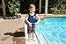 Poolmaster Learn-to-Swim Vest, Adjustable Tube Floatation Swim Trainer and Swim Aid for Kids Ages 3 to 6 Years, Blue