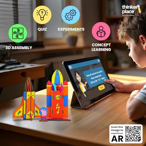 Image of Peppa Pig DIY Space Shuttle Pen Stand Toy | Build, Color & Play with a Fun Space Shuttle | STEM Educational Toy for Kids Age 3, 4, 5+ Years | Science & Learning Toy