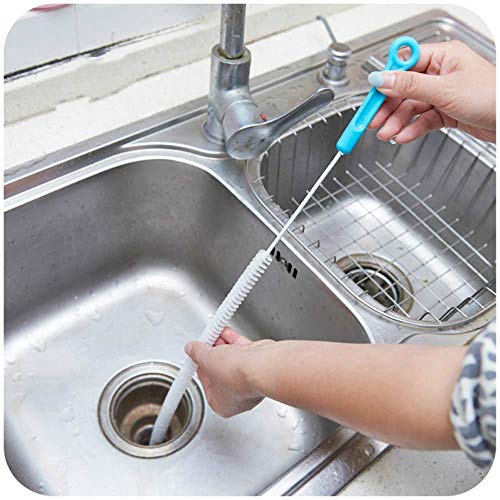 VOWAN Sewer Cleaning Brush,Home Bendable Sink Tub Toilet Dredge Pipe Snake Brush Tools Bathroom Kitchen Accessories