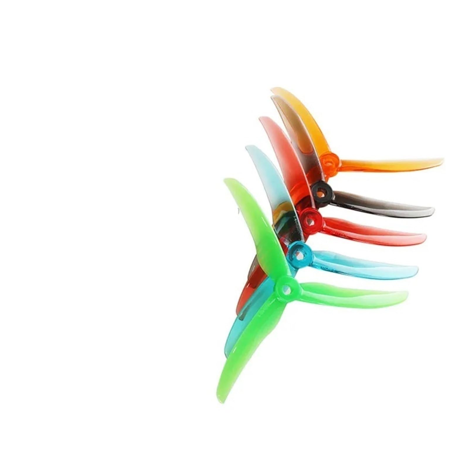 5,1 x 4,3 x 3 5 pulgadas FPV Tri-Blade Racing Hélices CW CCW 2 pares (2 pares azules)