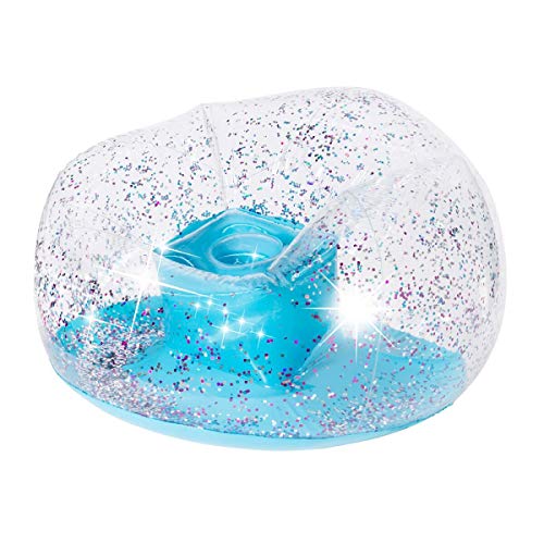 3C4G Blue Glitter Confetti Inflatable Chair