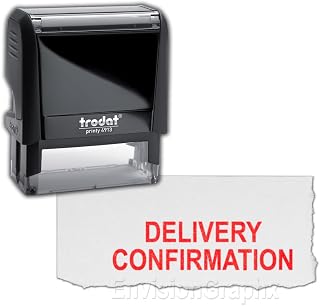 Delivery Confirmation Self Inking Stamp (Red Ink)