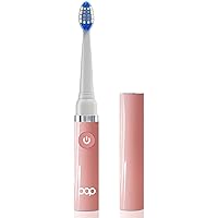 Vista 244 de Cepillo de dientes eléctrico Pop Sonic (plata metálica) – Cepillos de dientes de viaje con batería AAA Cepillos de dientes eléctricos para niños