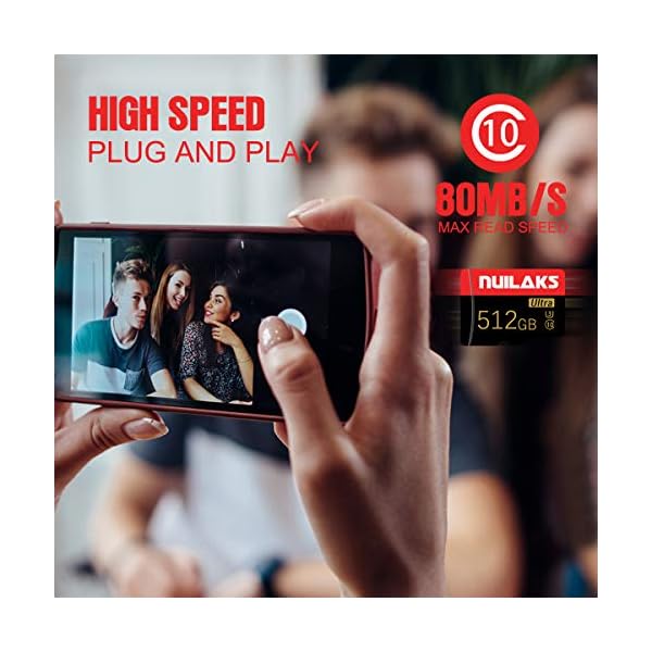 512GB Micro SD Card High Speed Class 10 mit kostenlosem SD Adapter, entwickelt für Android Smartphones, Tablets und… – Bild 5