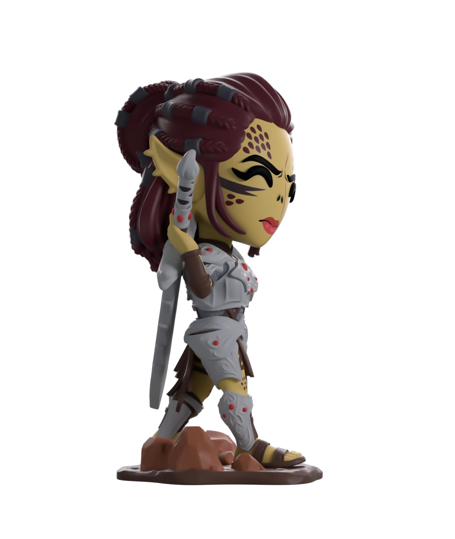 Youtooz Collectibles: Lae'zel Figurine, Maroon, Red, Brown, Ungefähr 11cm - Image 4