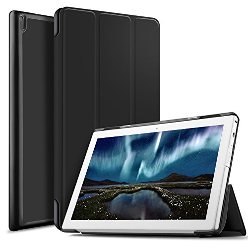 IVSO Case for Lenovo TAB 4 10, Lenovo TAB 4 10 Case - Ultra Lightweight Slim Smart Cover Case Stand for Lenovo TAB 4 10 Tablet (Black)