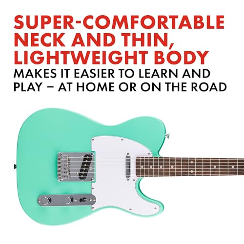 Image of Fender Squier Debut Series Tele Lrl Wpg Sea Foam Green 379670549