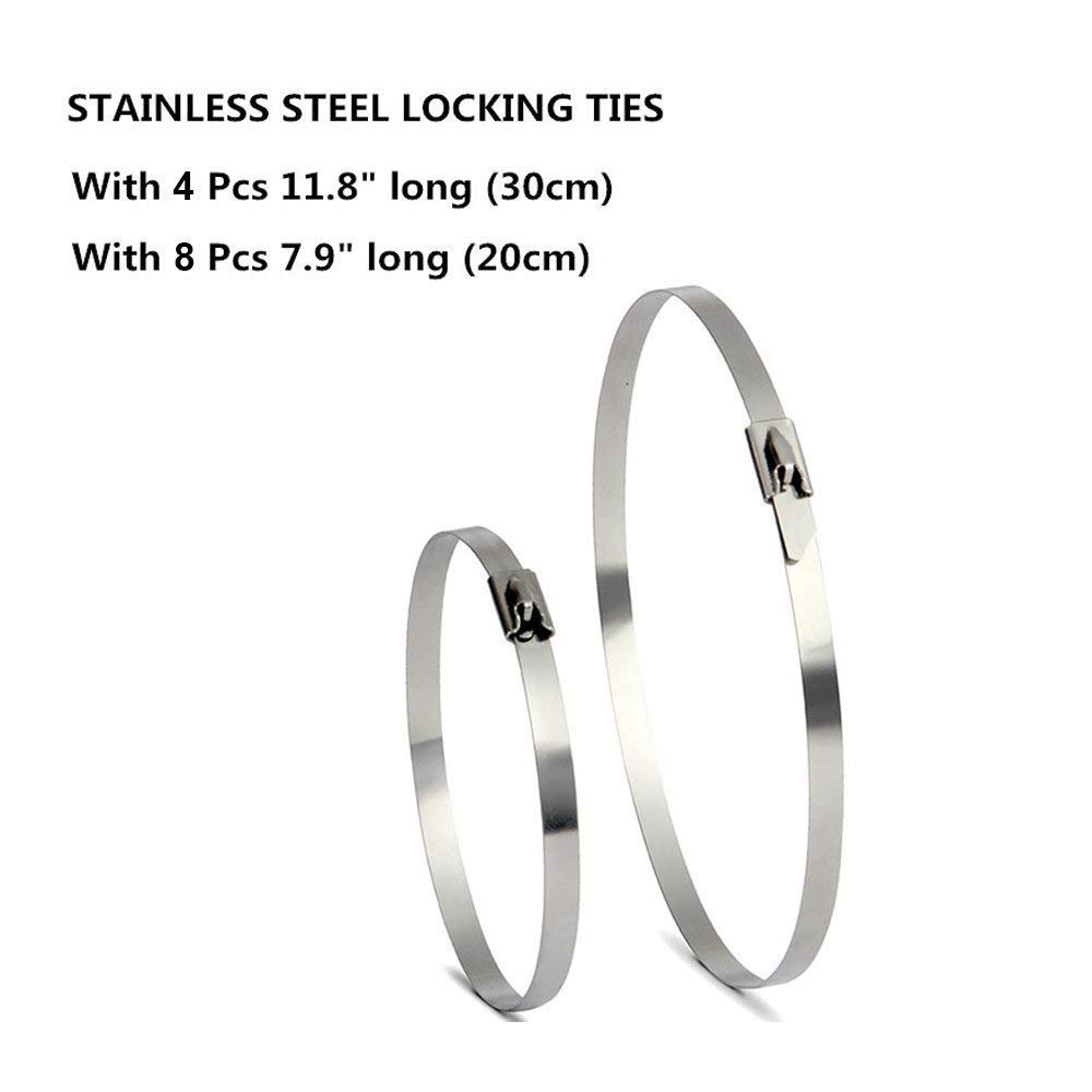 Nastro Termico Isolante in fibra di vetro per tubi di scarico per motocicli 15M x 5CM, 15 pezzi Flange, isolamento per avvolgimento Collettore di scarico moto, Colore Nero