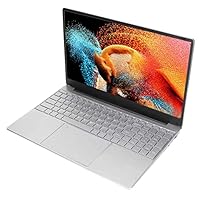 15,6 Zoll Laptop, Ultradünner Laptop mit 1920 X 1080 IPS HD Bildschirm, 8 G RAM, Quad Core Prozessor, WIFI Tastatur mit Hintergrundbeleuchtung, Gaming Laptop für Windows11, Büro,(EU-8G+128GB)