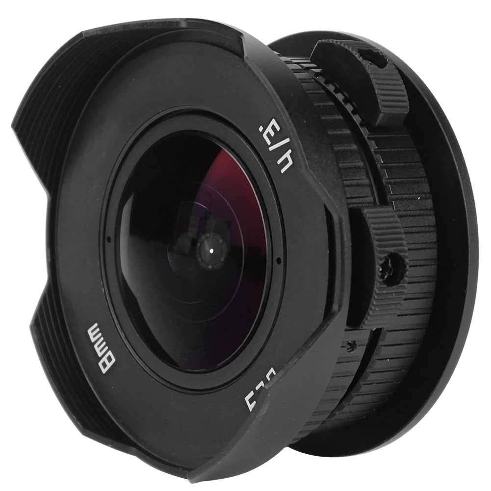 Len grandangolare, 8mm F3.8 Obiettivi per fotocamera Fish Eye Lenti Mirrorless per fotocamera Olympus/Panasonic M4/3, per ritratto, paesaggio, cortometraggio video, riprese macro